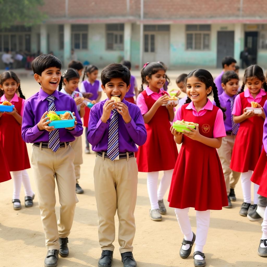 Children during break